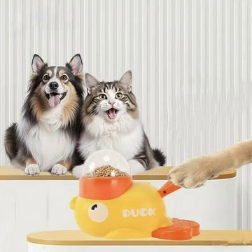 Duck-Shaped Pet Treat Dispenser – Interactive Slow Feeder Toy