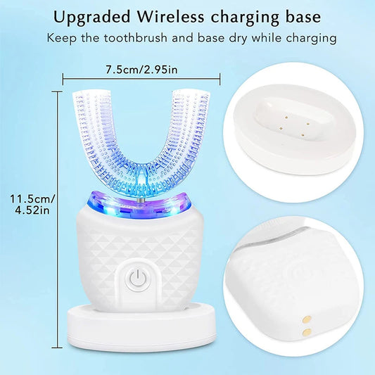 Automatic Silicone Toothbrush – Hands-Free Whitening