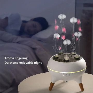 Aromatherapy Humidifier with Jellyfish Effect – Quiet Cool Mist & 7-Color LED
