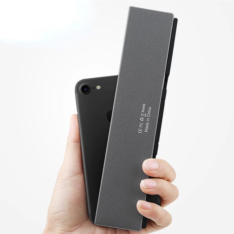 Mini Teclado Bluetooth Dobrável – Teclado sem Fio para Celulares e Tablets