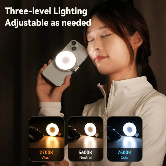 Portable Magnetic Selfie Light – Perfect Lighting Anywhere
