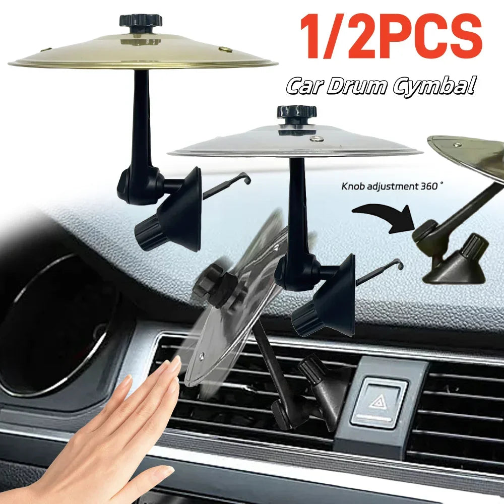 Car Vent Drum Cymbal Toy – Clip-On Mini Crash Cymbal
